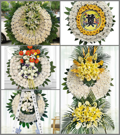 山东青岛莱西市孙受镇耿家营村花圈速递